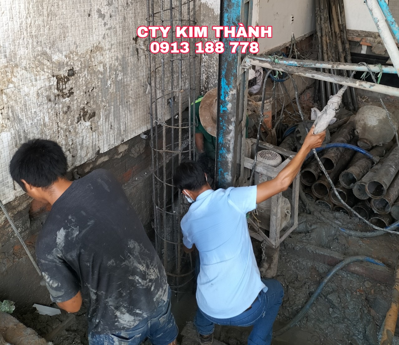 Khoan cọc nhồi - gia cố móng nhà 