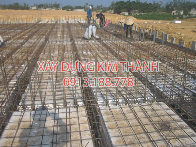 xử lý móng nhà trên nền đất yếu bằng móng bè